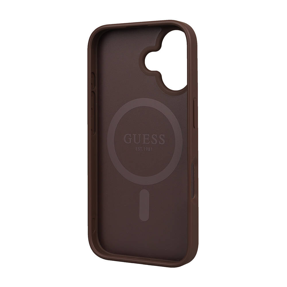 Guess iPhone 16 Orjinal Lisanslı M-safe Şarj Özellikli Small 4G Classic Kılıf Guess iPhone 16 Orjinal Lisanslı M-safe Şarj Özellikli Small 4G Classic Kılıf